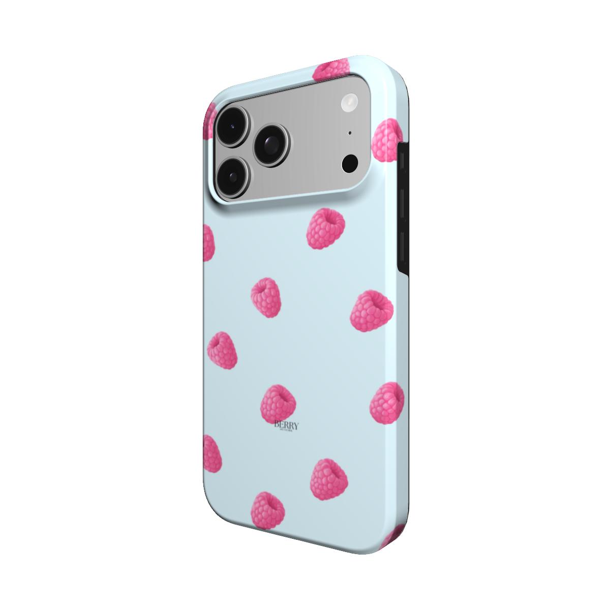 iPhone-Hülle mit schlichtem Design Farbe: Rosa – Raspberry Kisses Sky