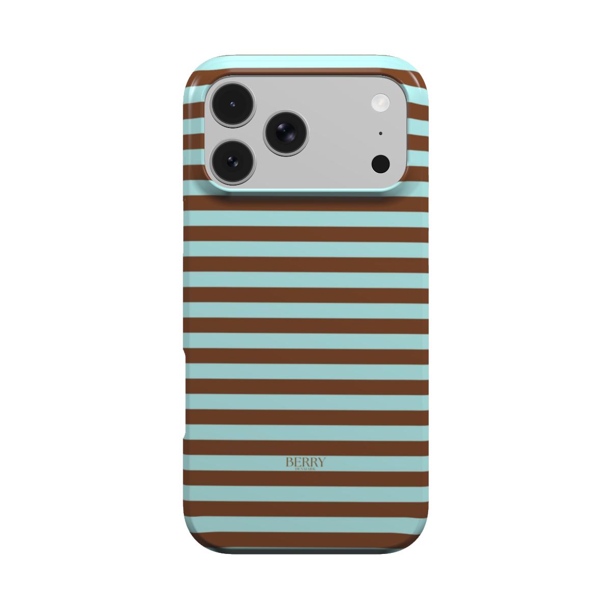 iPhone case with stripes in blue – Blueberry Cookie