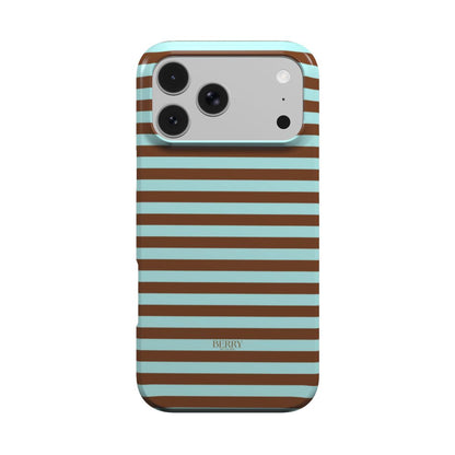iPhone case with stripes in blue – Blueberry Cookie