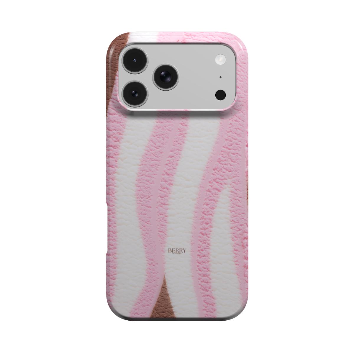 iPhone-deksel med stilrent design – Tricolore Berry