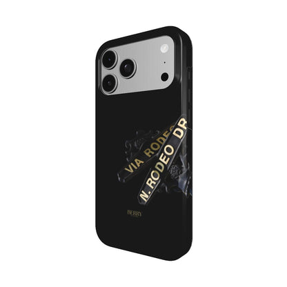iPhone case with decorative design – Rodeo Drive Night
