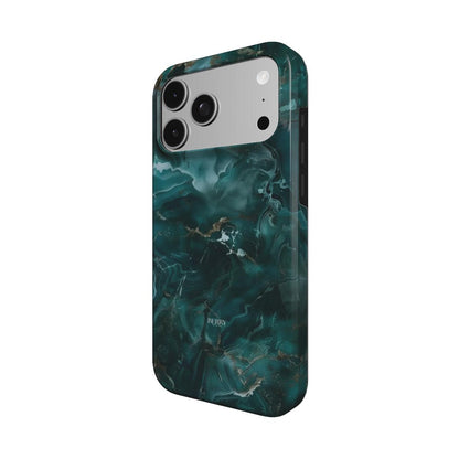 iPhone case with marble pattern – Emerald Marble Quartz
