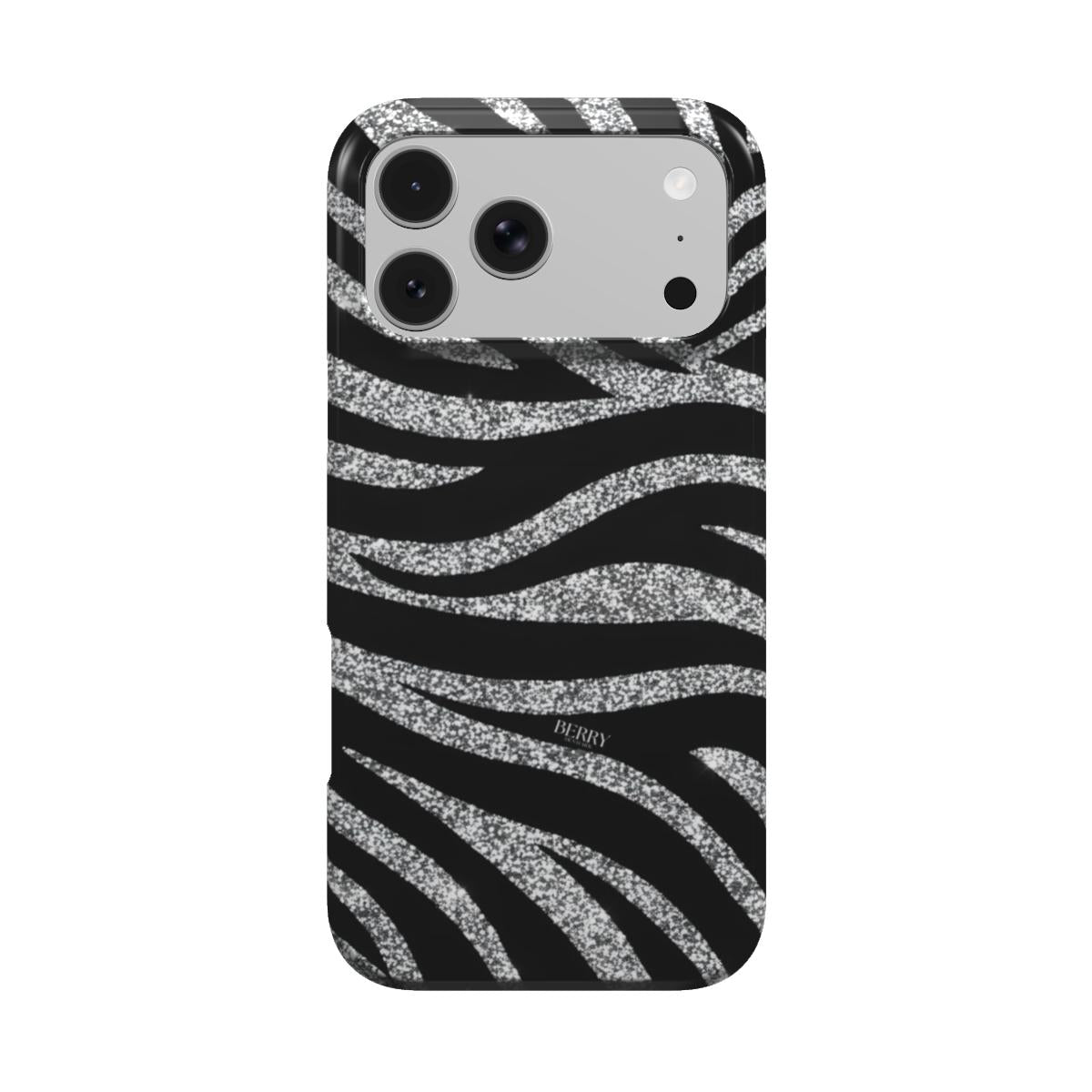 iPhone-skal med dekorativ design färg: svart – Crystal Zebra