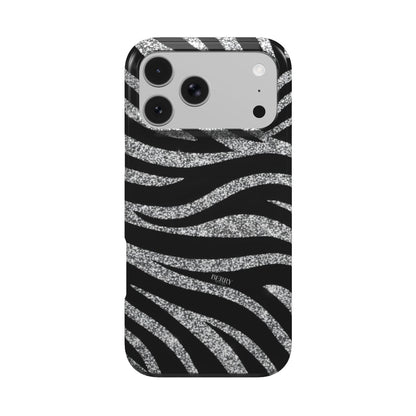 iPhone-skal med dekorativ design färg: svart – Crystal Zebra