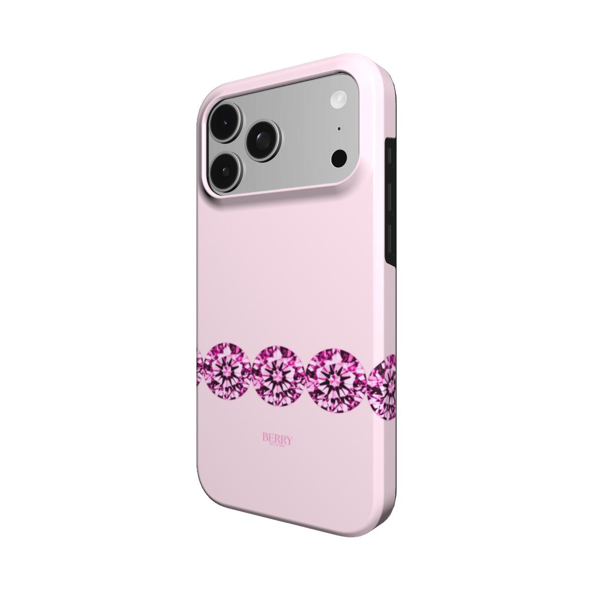 iPhone-skal med dekorativ design färg: rosa – Pink Diamond