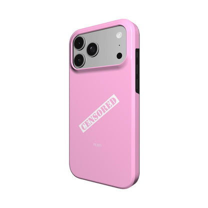 Funda para iPhone con diseño elegante color: rosa – Censored Hot