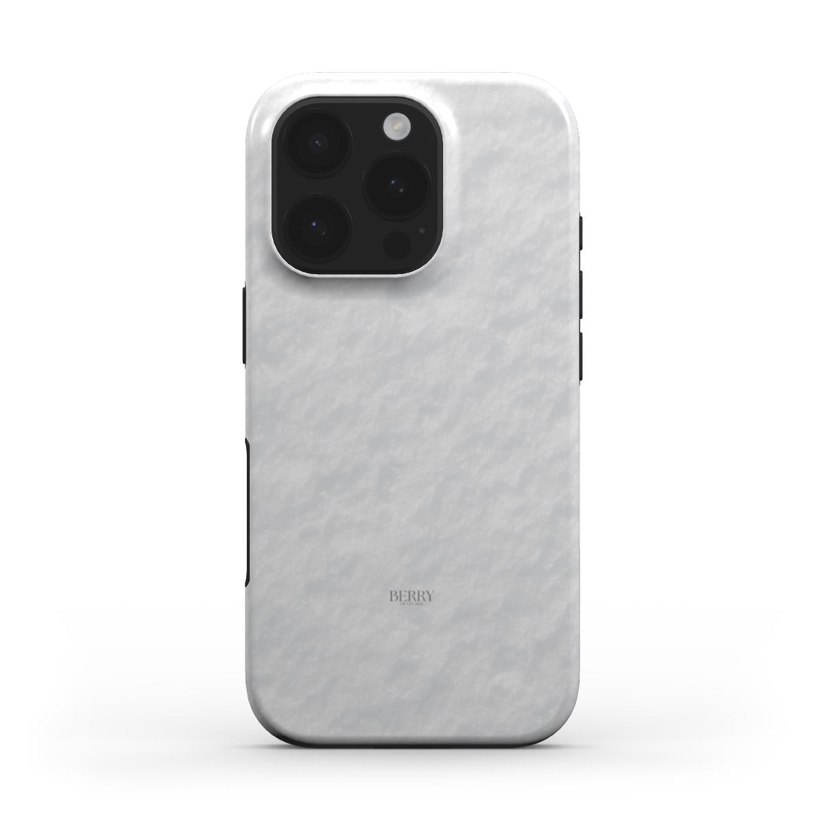 Trendy phone case in a soft white Hvid pattern with a sleek, feminine, and stylish design perfect for a modern and popular look.
