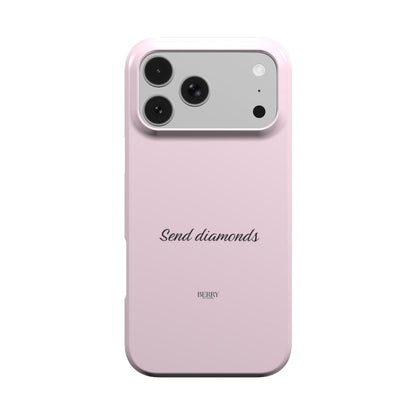 Θήκη iPhone με μοτίβο τριαντάφυλλων χρώμα: ροζέ – Send Diamonds Rose