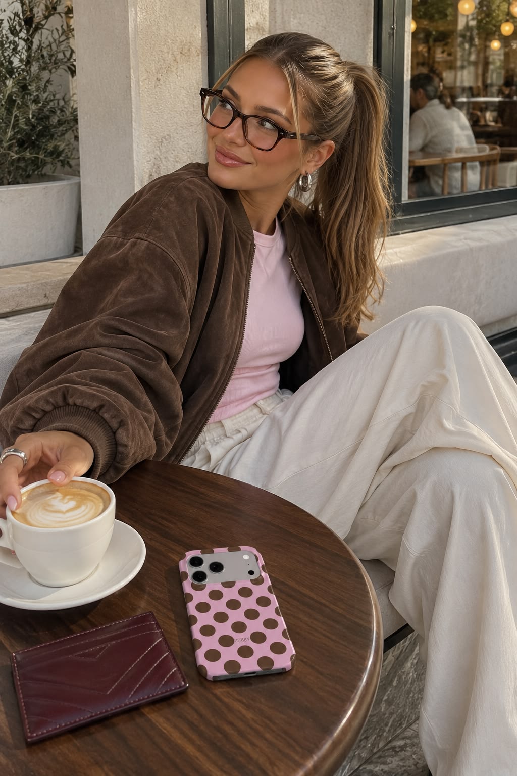 iPhone-deksel med kirsebærmotiv farge: rosa – Cherry Cocoa