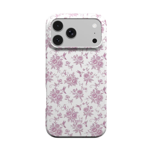 iPhone case with rose motif in rose pink – Royal Roses