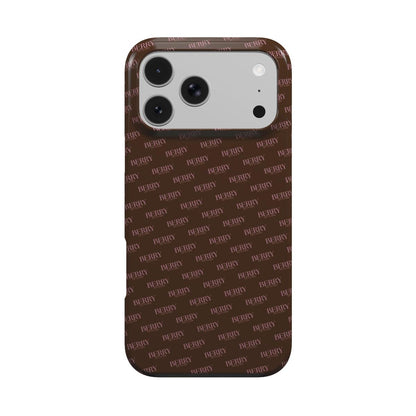 Mocha Monogram iPhone MagSafe – ピンクの洗練されたデザインのiPhoneケース