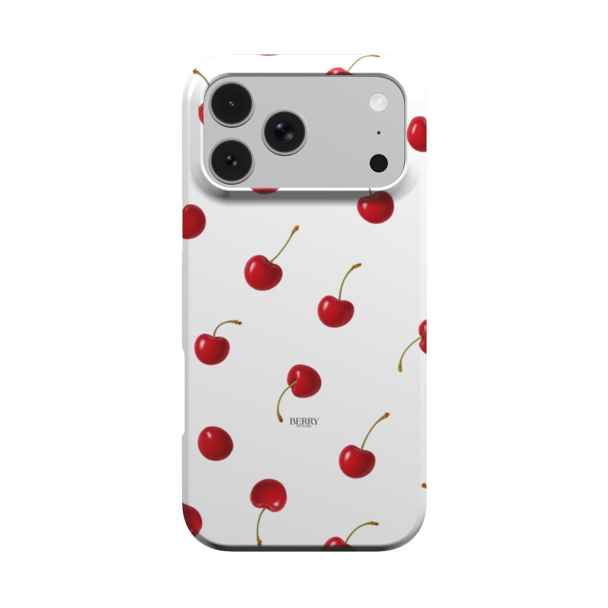 iPhone-Hülle mit Kirschmotiv – Cherry Kisses Clean