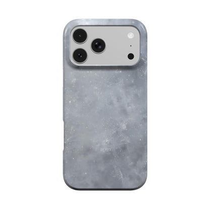 iPhone case with glitter design in silver – Crispy Silver