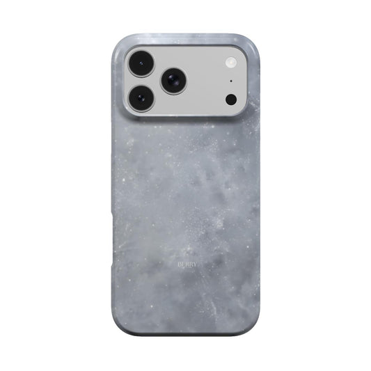 iPhone case with glitter design in silver – Crispy Silver