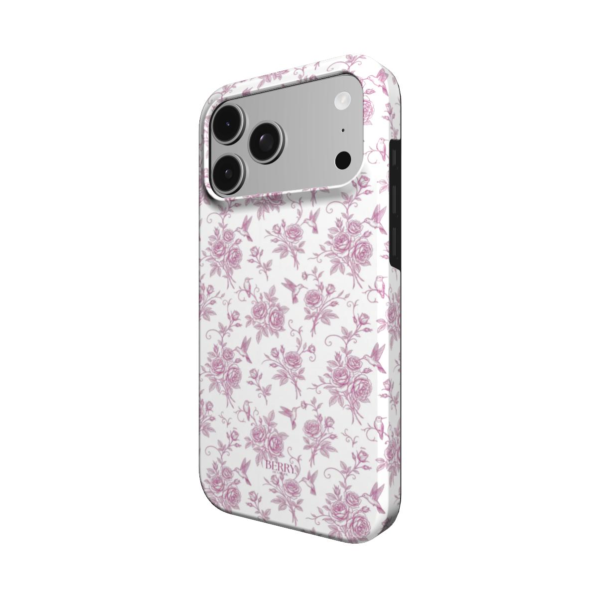 iPhone case with rose motif in rose pink – Royal Roses