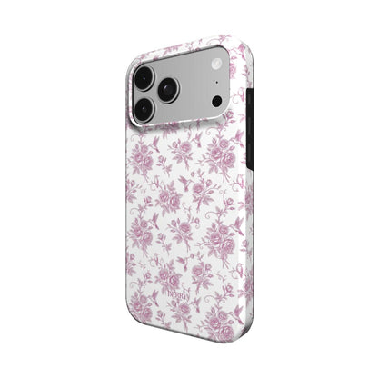 iPhone case with rose motif in rose pink – Royal Roses