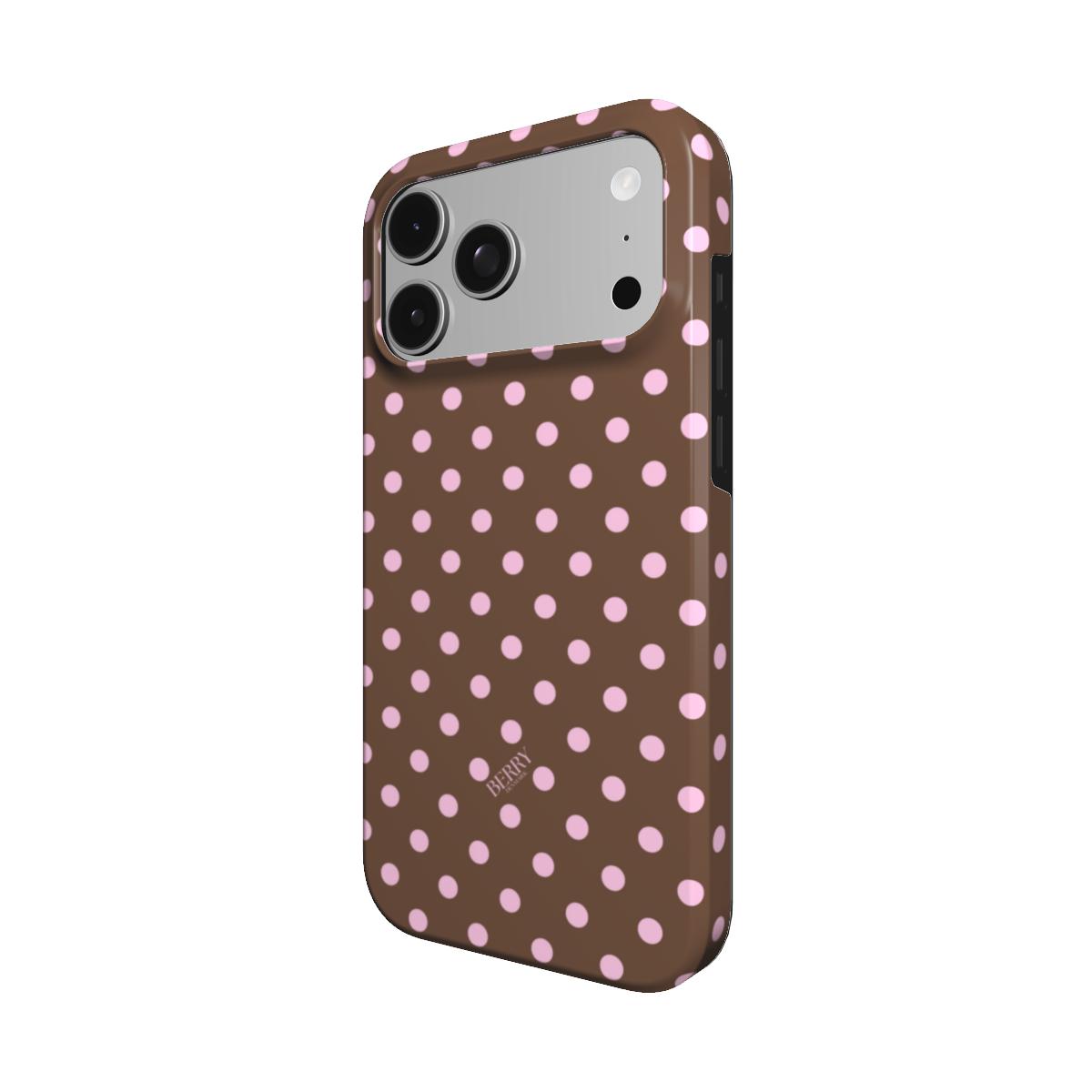 Funda para iPhone con diseño elegante color: rosa – Strawberry Mocha iPhone MagSafe