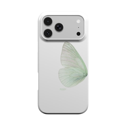 iPhone-skal med stilren design färg: matchagrön – Butterfly Dreams Matcha