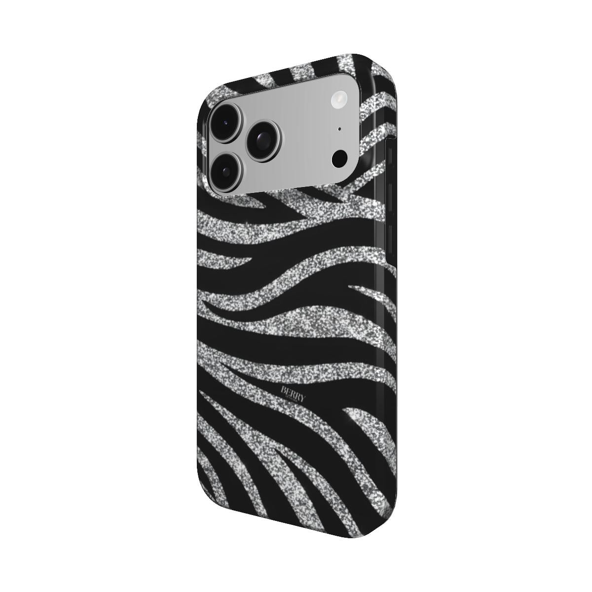iPhone-skal med dekorativ design färg: svart – Crystal Zebra